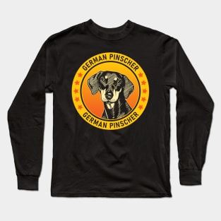 German Pinscher Dog Portrait Long Sleeve T-Shirt